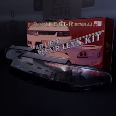 Behrman Wise Square Halogen Headlight Lens Repair Kit For Nissan Skyline R33 GTR (Early Models)