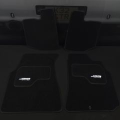 JDMGarageUK Premium Super Luxury Embroidered Black Floor Mats For Nissan S15 Spec S R  