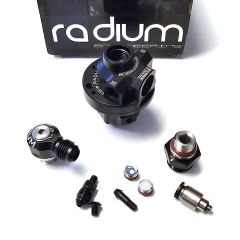 Radium Engineering DMR-RA Direct Mount Fuel Pressure Regulator -8 AN ORB Black 20-1623-00