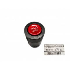 Genuine Nissan OEM Ignition Red Start Button For R35 GT-R / 370Z 25151-JF00A