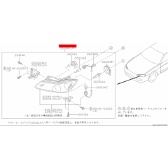 Genuine Nissan OEM RH Non-HID Black Headlight For Silvia S15 Spec S / R 26010-85F27