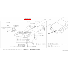 Genuine Nissan OEM LH Non-HID Black Headlight For Silvia S15 Spec S / R 26060-85F27