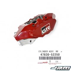Genuine Toyota OEM Red Painted "Circuit Package" RH Rear Brake Caliper For Yaris GR G16E-GTS 2020+ 47830-52250 