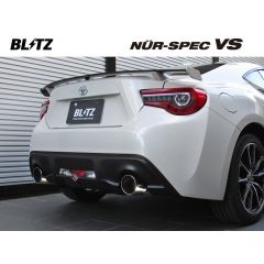 Blitz Nur Spec VS Exhaust System - Twin Stainless Tailpipes - 62095 - GT86 & BRZ