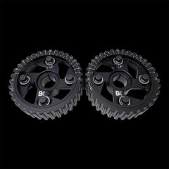 Brian Crower ADJUSTABLE CAM GEARS w ARP Fastener Bolts Black Anodize For Honda B Series Pair