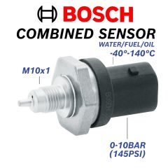 Bosch Liquid Pressure/Temp Combined Sensor -10 bar & 140 deg C - 0 261 230 482 (0261230482)