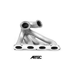 Artec Stainless Steel Cast Garrett V-Band Top Mount Turbo Manifold K Series K20 K24 RWD with MVR V-Band Wastegate Flange