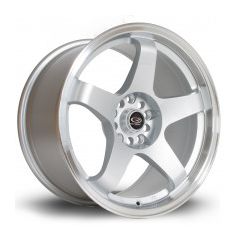 Rota GTR Alloy Wheel 17"x9.5" 5x114 ET30 Silver with Polished Lip
