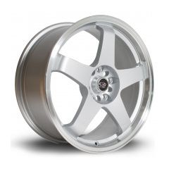 Rota GTR Alloy Wheel 18"x8.5" 5x114 ET35 Silver with Polished Lip