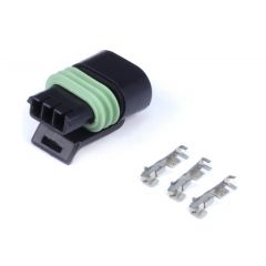 Haltech Plug and Pins Only - Delphi 3 Pin Single Row Flat Coil Connector