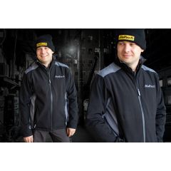 Haltech Collared Soft Shell Jacket Black/Grey