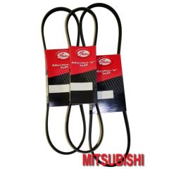Gates Auxiliary Belts For Mitsubishi Lancer Evolution 4 IV 4G63T 