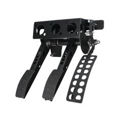 OBP Motorsport Classic Mini Top Mounted 3 Pedal System W/Offset Clutch - Mild Steel Reinforced Pedals