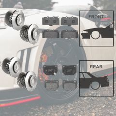 Front & Rear Brake Pads & Discs For Nissan R35 GTR VR38DETT