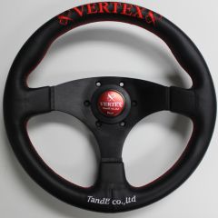 VERTEX Steering Wheel FLAT TYPE / RED 325mm