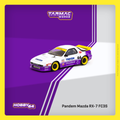 [PREORDER] Tarmac Works 1/64 Pandem Mazda RX-7 FC3S White / purple - Hobby64
