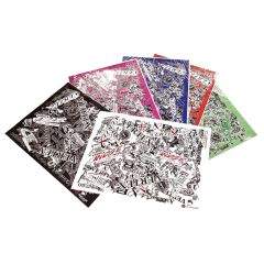 Vertex Kizukaku Sticker sheet (W600mm H420mm) - Black / White / Red / Blue / Green / Pink
