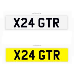 Private Number Plate: X24 GTR 