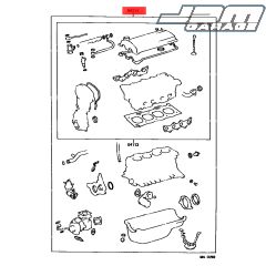 Genuine Toyota OEM Full Engine Gasket Kit For 4EFTE Engines 04111-11105