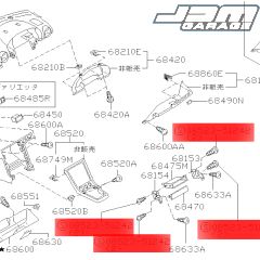 Genuine Nissan OEM Self Tapping Screw Instrument Panel / Radio Brackets For Silvia S15 08523-51242