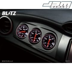 Blitz Racing Meter Panel - Black + Temp, Temp & Pressure SD Gauges - GT86 & BRZ