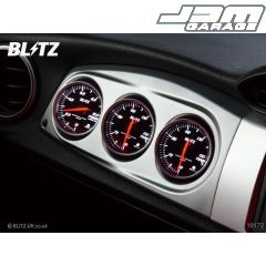 Blitz Racing Meter Panel - Silver + Boost, Temp & Pressure Red SD Gauges - GT86 & BRZ