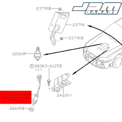 Genuine Nissan OEM O2 Lambda Sensor For Skyline R34 GTT 22690-AA007