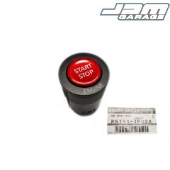 Genuine Nissan OEM Ignition Red Start Button For R35 GT-R / 370Z 25151-JF00A