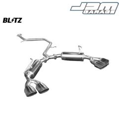 Blitz Nur Spec VS Quad Exhaust System - 62127 - GT86 & BRZ  - Blitz Rear Bumper Only