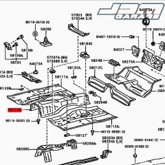 Genuine Toyota OEM Floor Gearbox Panel For Chaser Mark II Cresta JZX100 