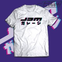 JDMGarageUK White T-Shirt 3D Blur Mens - S M L XL