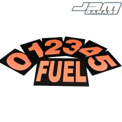 OBP Motorsport Standard Pit Board Numbers - Orange