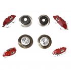 Genuine Toyota OEM Red Painted "Circuit Package" Brake Caliper And Disc Upgrade Kit For Yaris GR G16E-GTS 2020+